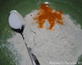 A picture of step 1 of Omaj soup آش اوماج تبریزی.