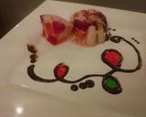 A picture of step 4 of Cathedral window jelly dessert.