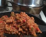 A picture of step 4 of Spicy Sloppy Joe 2021.