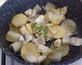 Foto del passaggio 3 della ricetta Spaghetti venere con orata, crema di belga e melanzane fritte
