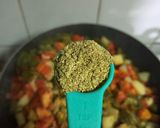 A picture of step 12 of Dry Mixed Vegetable.