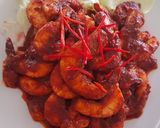 A picture of step 3 of Spicy Prawn Sambal.