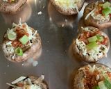 A picture of step 4 of Garlic butter stuffed mushrooms.