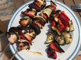 Chicken skewers BBQ