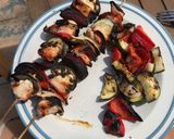 A picture of step 2 of Chicken skewers BBQ.