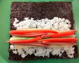 Hình bước làm 4 của món Kimbab 김밥
