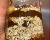 Φωτογραφία βήματος 3 της συνταγής Overnight oats με μπανάνα, κακάο, φυστικοβούτυρο και φουντούκια. 🍌🌰🥜