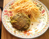 Foto del paso 9 de la receta: Hamburguesas falsas de garbanzos y  spaguettis con mayonesa de ajo