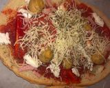 Une image de l'étape 3 de Bruschetta façon pizza.