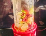 A picture of step 2 of Immunity Booster Drink (Beetroot Amla Mint Garlic juice).