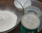 A picture of step 1 of Soft coconut chapati.