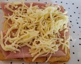 Foto del paso 4 de la receta: Tosta de minitostas con queso, jamón y aguacate