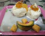 A picture of step 2 of Muskmelon icecream.