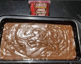 A picture of step 5 of Banana tutti fruity chocolate cake.