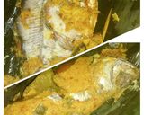 Foto langkah ke 18 dari resep Pepes Ikan Bawal ft Ikan Kembung Bumbu Kelapa Muda.