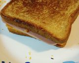 A picture of step 3 of Grilled Ham and Cheese on White Bread.