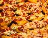 A picture of step 8 of Spinach Stuffed Shells.