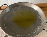 A picture of step 1 of Valencian Paella!!!!.
