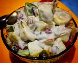 A picture of step 4 of Creamy fruits salad.