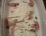 A picture of step 4 of Ranch chicken with bacon.