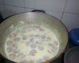 Foto del paso 5 de la receta: Fideos con salchicha 😋, lechosos y deliciosos 🤤😵😍