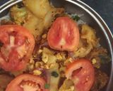 A picture of step 4 of Jodhpur kabuli (layered rice recipe).