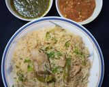 A picture of step 11 of Punjabi yakhni pulao.