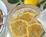 A picture of step 2 of Elderflower Syrup.