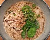 A picture of step 10 of Turkey Pho, Vietnamese rice noodles, Gluten Free.