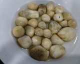 Hình bước làm 1 của món Canh rau ngót nấm rơm chay