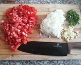 A picture of step 1 of Gnocchi in tomato sauce.