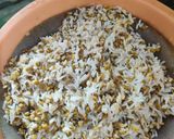 A picture of step 1 of GREEN MOONG DAL KHICHDI with VEGGIES...