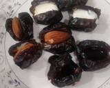 A picture of step 3 of Stuffed Dates.