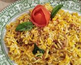 A picture of step 5 of Balochi biryani.