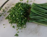 A picture of step 1 of Green Garlic cubes.