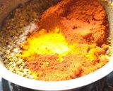 A picture of step 2 of Sambhar Masala.