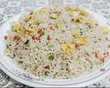 A picture of step 8 of Veg fried rice.