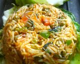 A picture of step 5 of Khada Pav Bhaji Sizzler.
