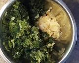 Foto del paso 1 de la receta: Fainá relleno de espinaca y cebollas asadas