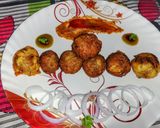 A picture of step 8 of Potato balls.
