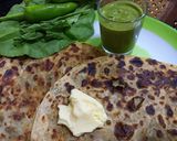 A picture of step 4 of Methi Palak Aaloo Paratha.