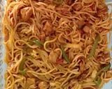 A picture of step 4 of Chicken tikka spaghetti.