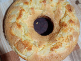 Budín de pera, naranja y limón