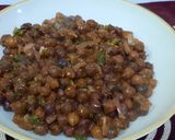 A picture of step 5 of Black chana chat.