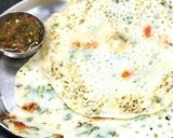 A picture of step 2 of Chawal ka chilla.