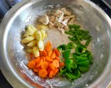A picture of step 1 of Crispy Vegetables.