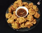 A picture of step 5 of Chicken Fritters😋.