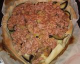 Foto del paso 2 de la receta Quiche de berenjena con carne y huevo