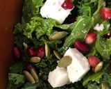 A picture of step 4 of Roots and kale salad.