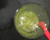 A picture of step 2 of Lichi basil juice.